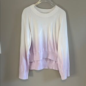 Zadig & Voltaire Lea Lavender Dip-Dye Sweatshirt Size X-Small.